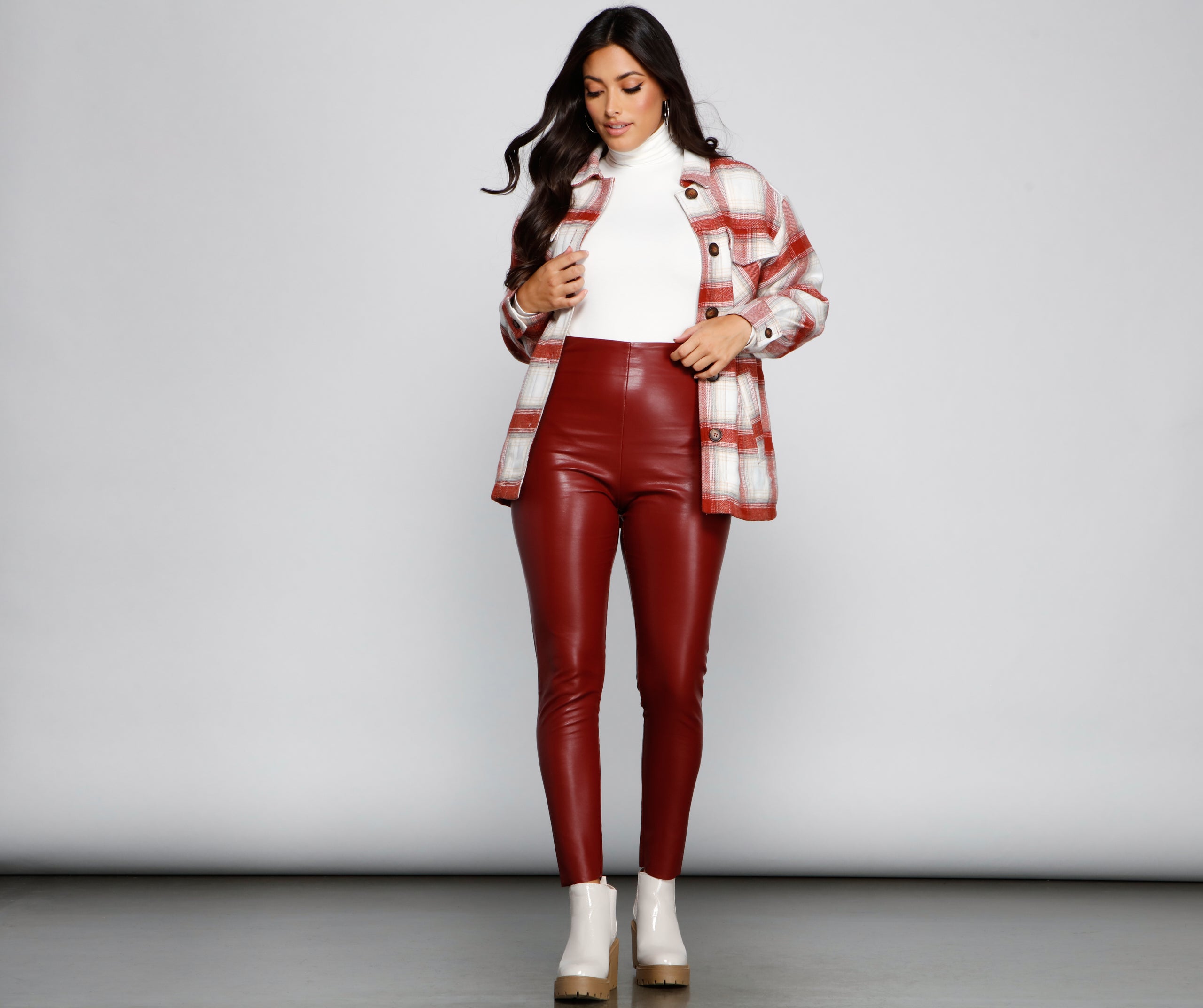 Falling For Cozy Vibes Plaid Sherpa Jacket