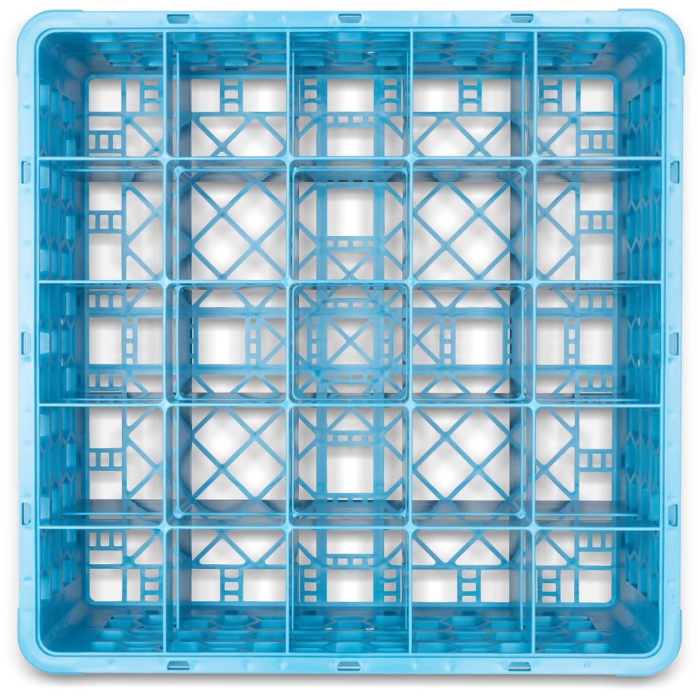 Carlisle RG25-214 Opticlean Glass Rack - 25 Compartments - 2 Extenders