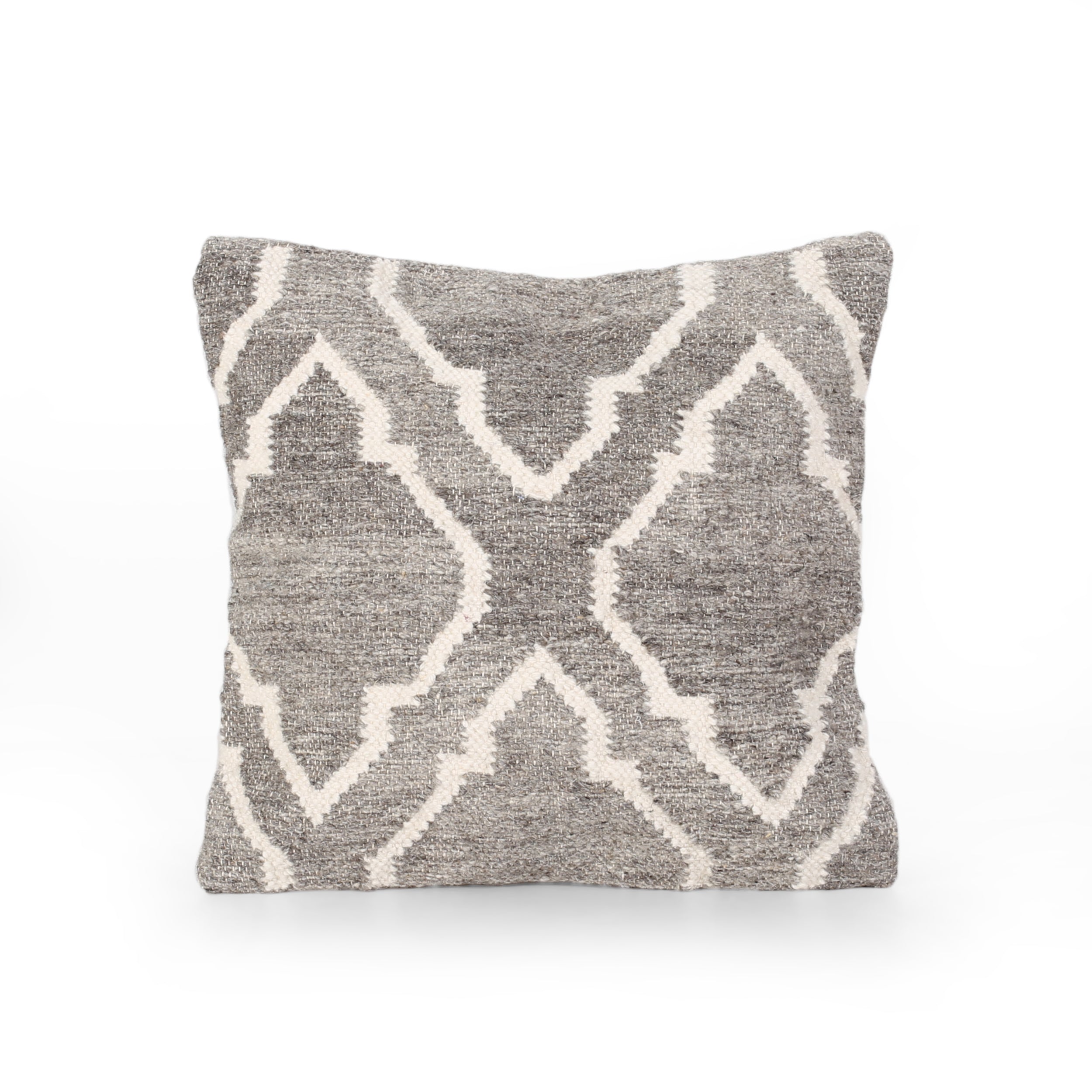 Basma Boho Wool Throw Pillow