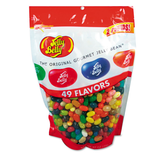 Jelly Belly Candy， 49 Assorted Flavors， 2 lb Bag (98475)