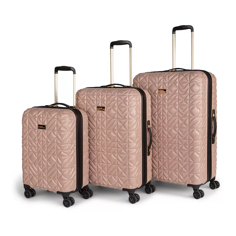 Stone Mountain Quilted 3-Piece Hardside Spinner Luggage Set