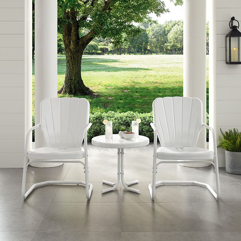 Crosley Ridgeland Outdoor Metal Arm Chair 3-Piece Set