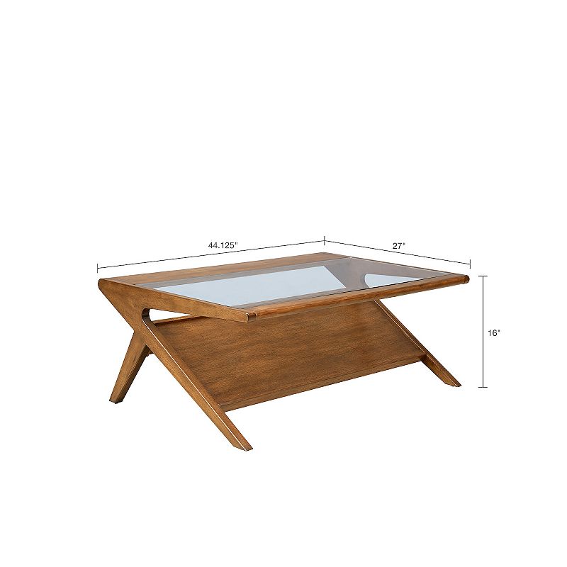 INK+IVY Rocket Glass Coffee Table