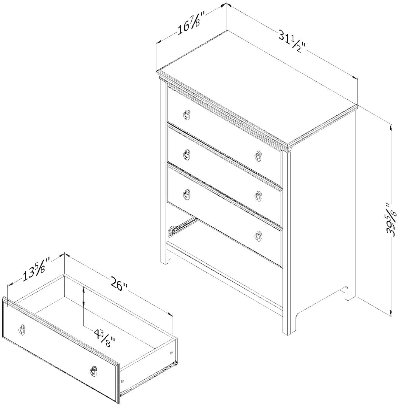 Catimini Four-Drawer Chest - South Shore