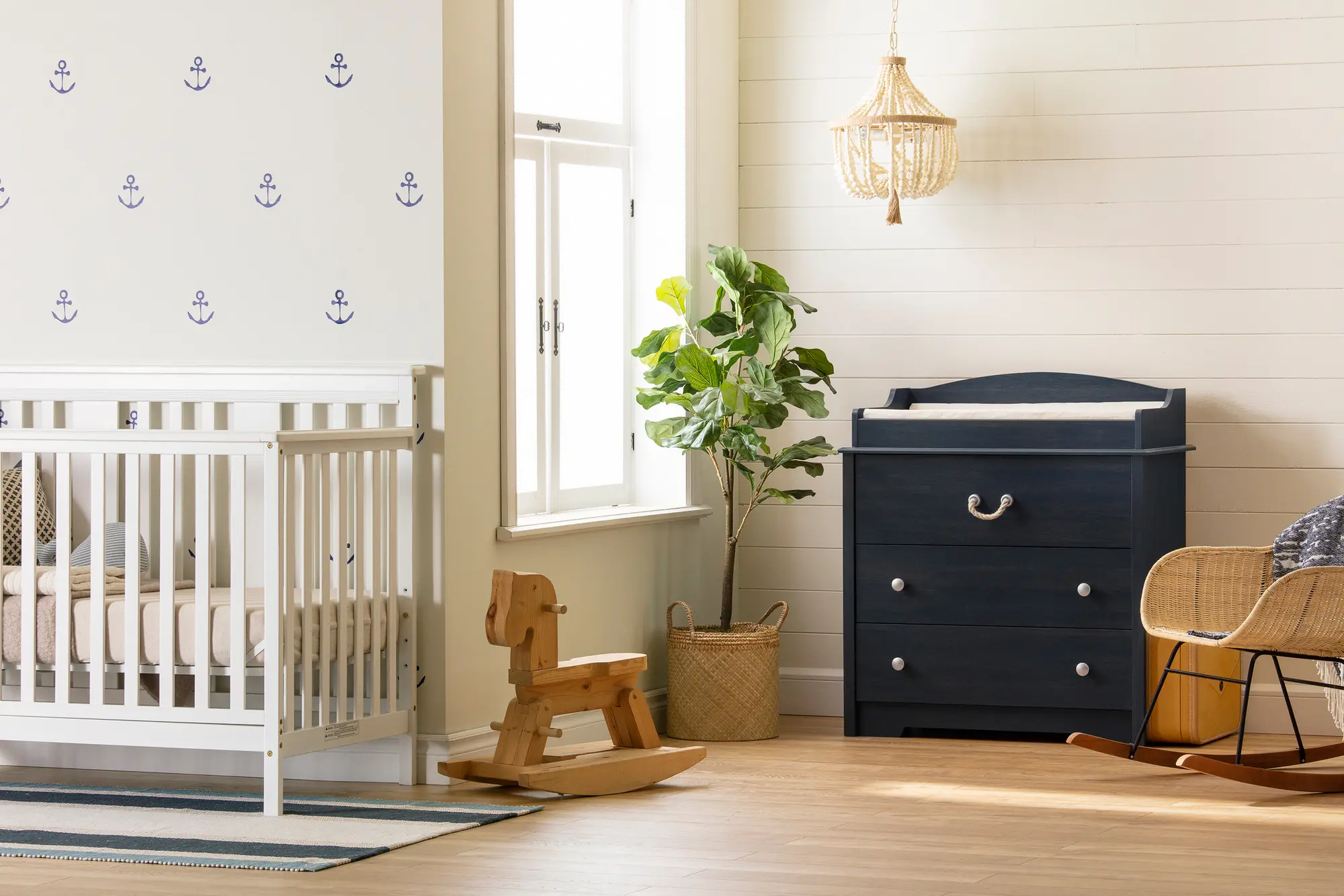 Navali Blue Changing Table - South Shore