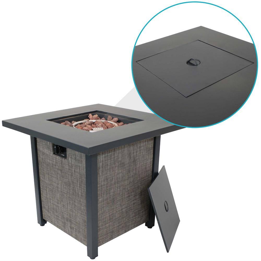 Sunnydaze Decor Kleifar Outdoor Propane Gas Fire Pit- 25.25 Inches Tall WAR-203