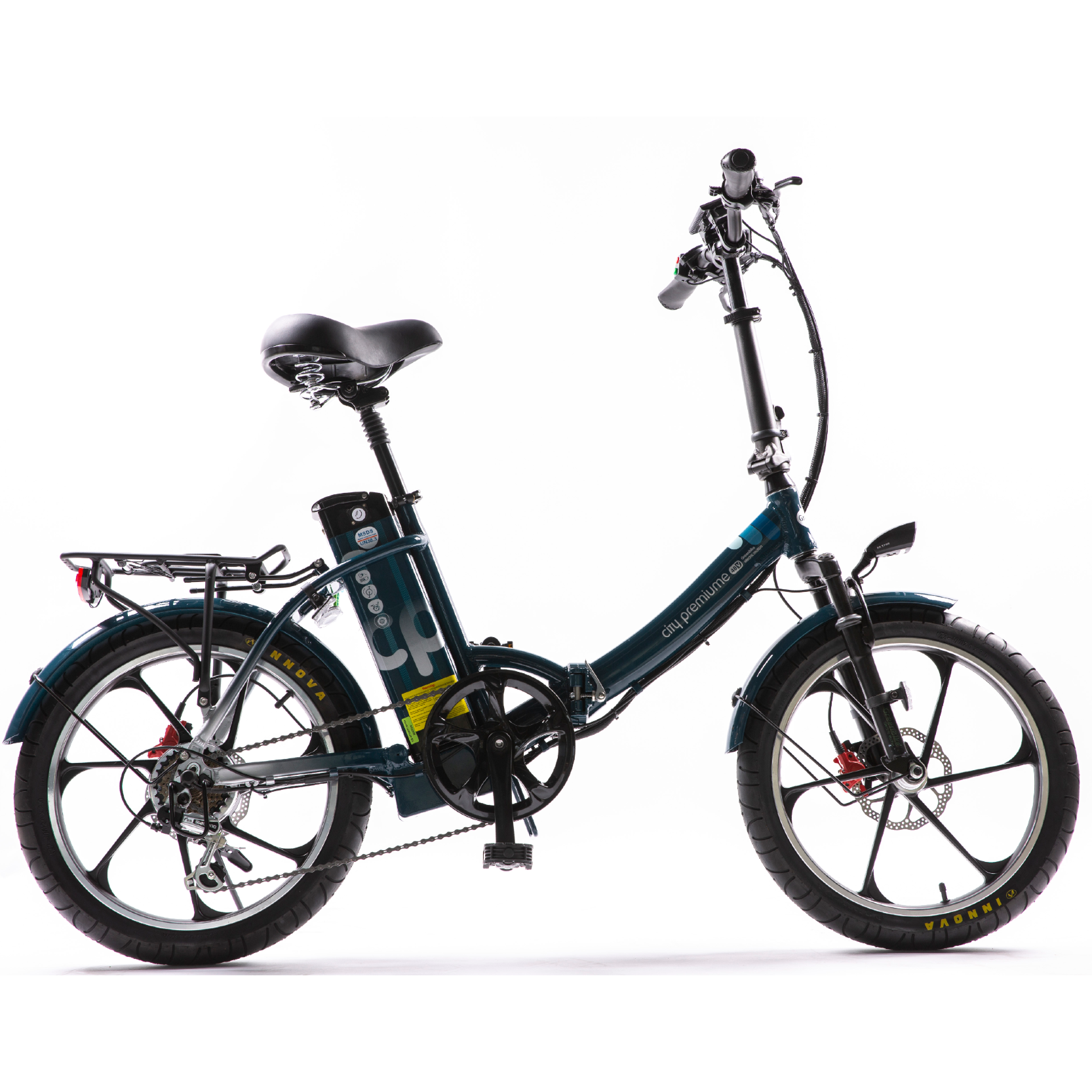 Green Bike Electric New City Premium Folding Step Thru 48V Ebike