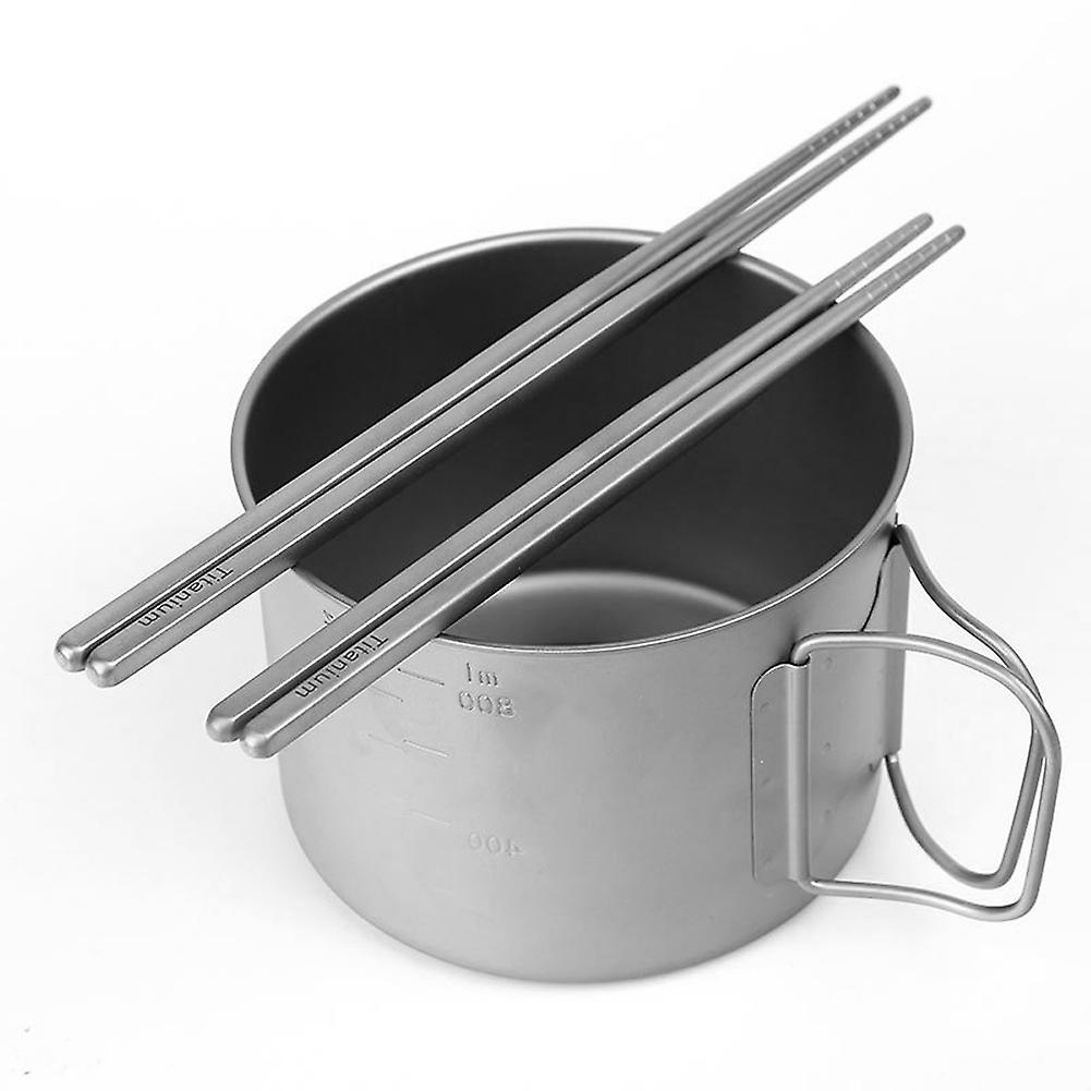 Pure Titanium Chopsticks Hollow Chopsticks Outdoor Tableware Camping Chopsticks