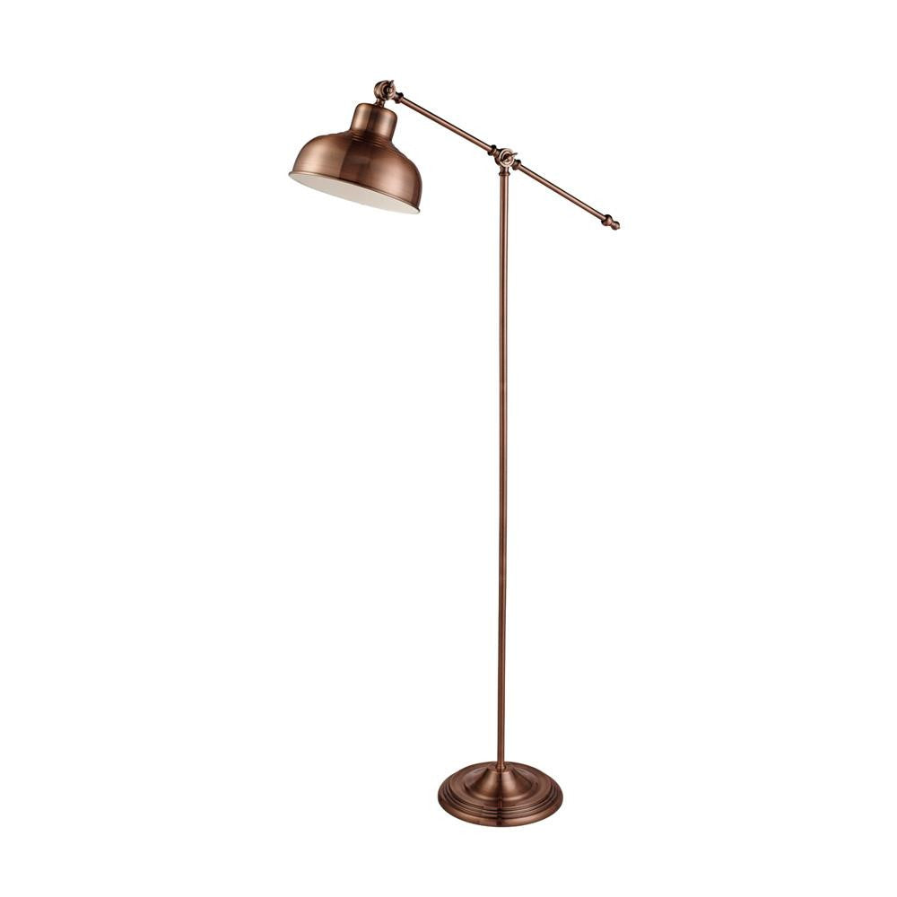 Searchlight 2028CU Macbeth Copper Vintage Adjustable Floor Lamp