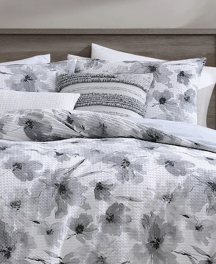 DKNY Modern Bloom 3 Piece Comforter Set， Queen