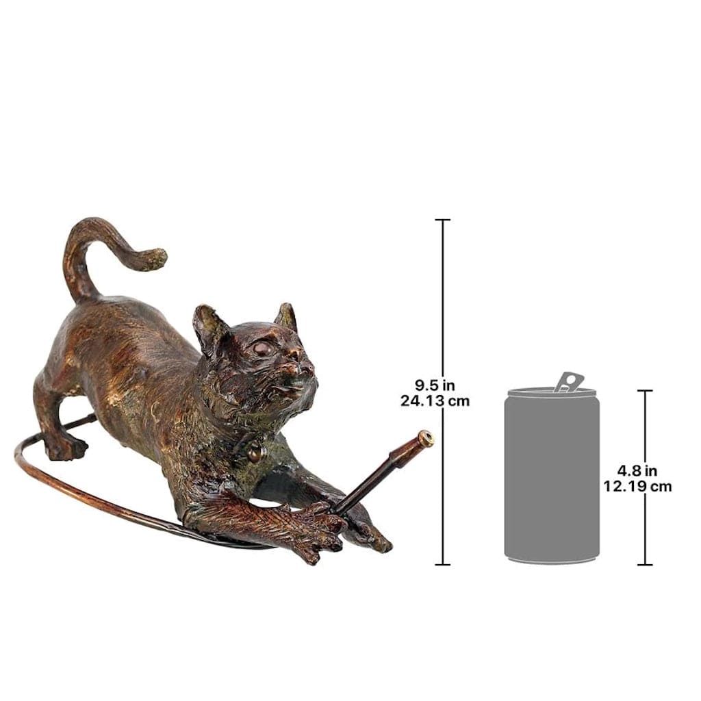 Raining Cats Piped Bronze Garden Statue by Design Toscano