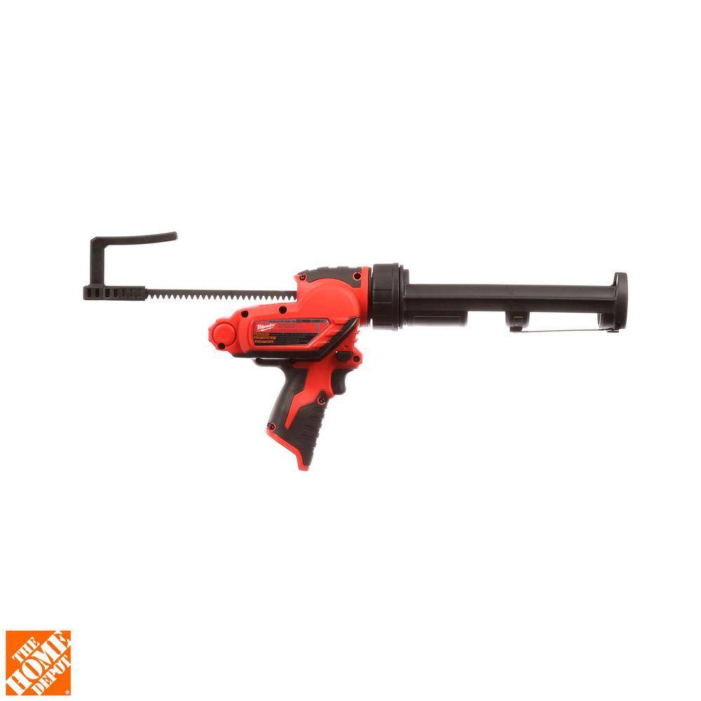 MW M12 12V Lithium-Ion Cordless 10 oz. Adhesive and Caulk Gun (Tool-Only) 2441-20