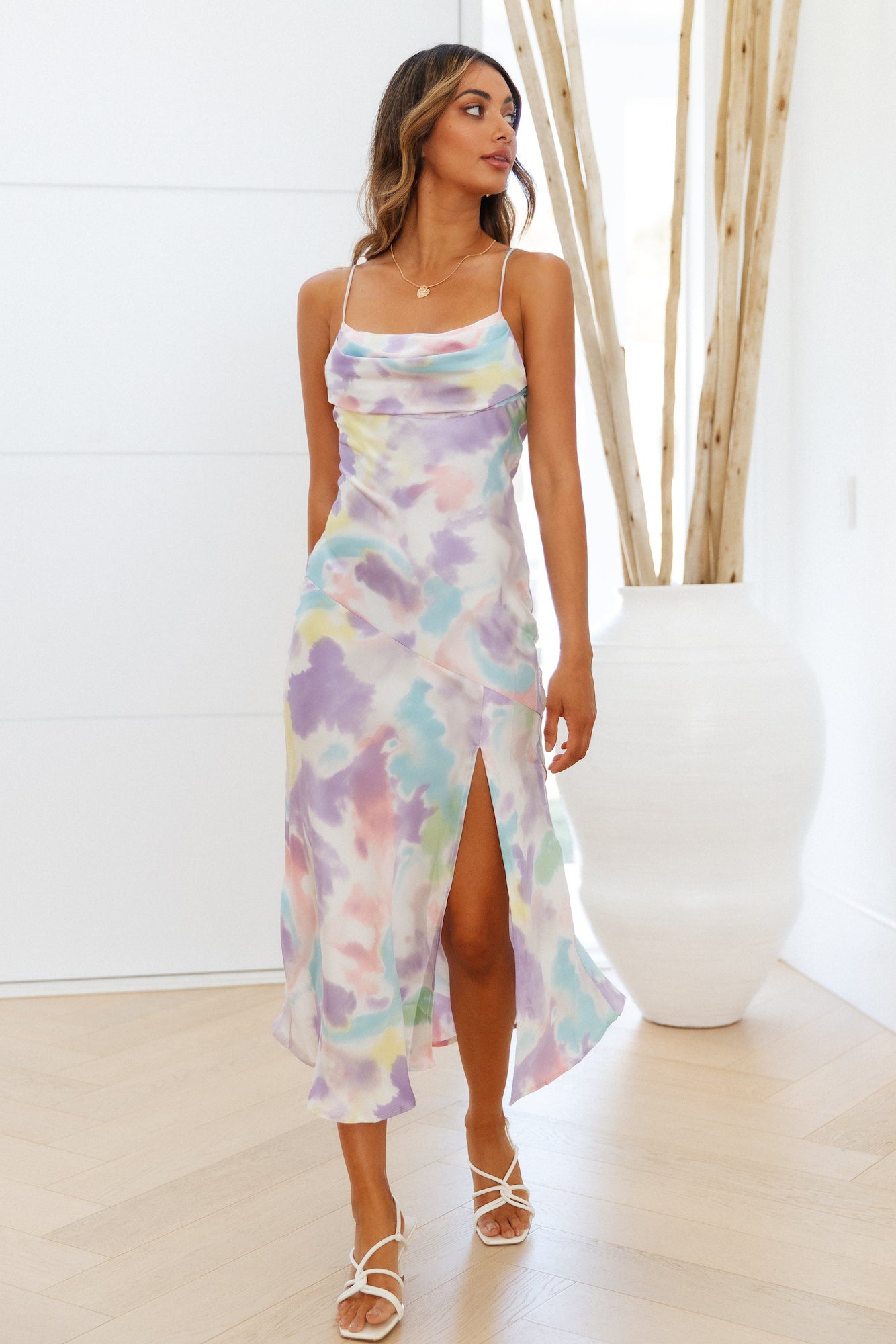 Candy Shopper Midi Dress Purple