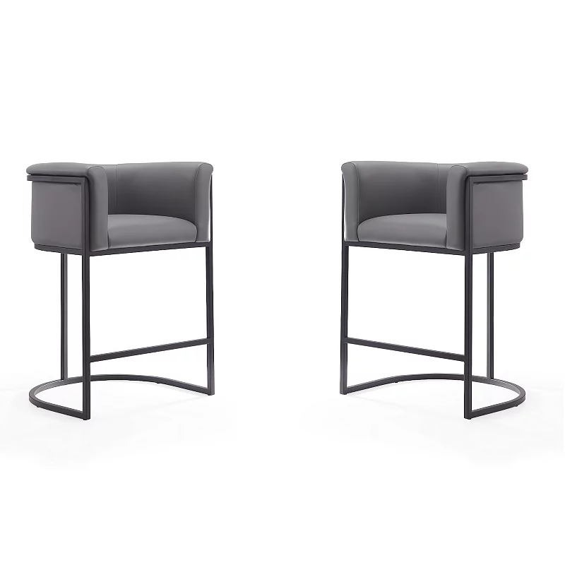 MANHATTAN COMFORT Cosmopolitan Counter Stool 2-piece Set