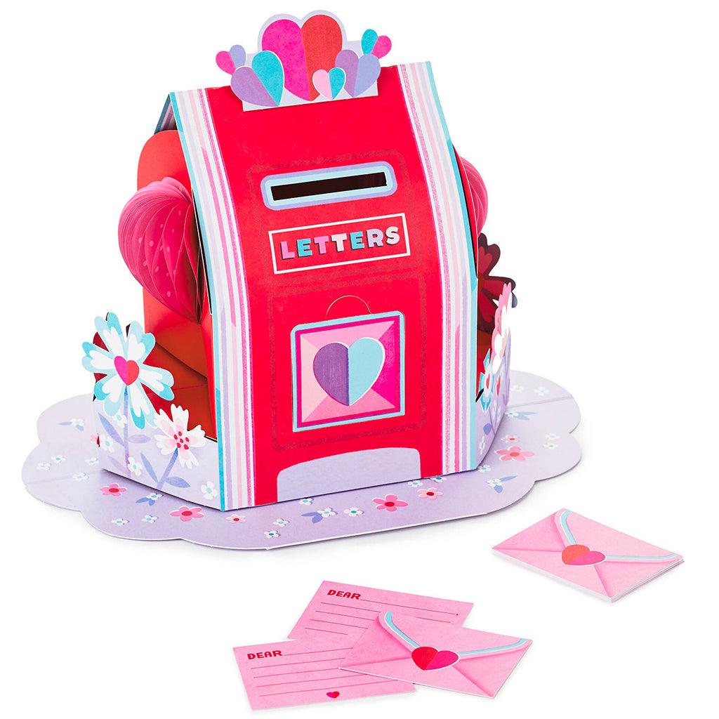 Hallmark  Valentine's Day Mailbox Pop-Up Honeycomb Centerpiece With Cards