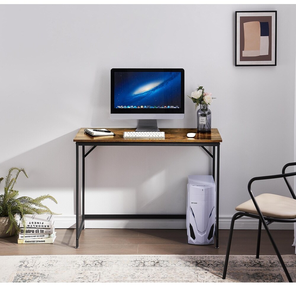 Ivinta Small Computer Desk  Modern Laptop Desk for Home Office  40inch Writing Desk for Small Space