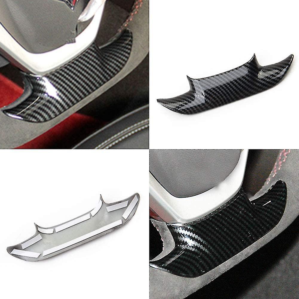 Steering Wheel Cover Trim For Corvette C7 2014 2015 2016 2017 2018 2019 Accessories Abs Carbon Fibe