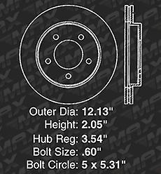 [Front + Rear] Rotors w/Ceramic Pads OE Brakes (1999 - 2004 Ford F150 4WD)