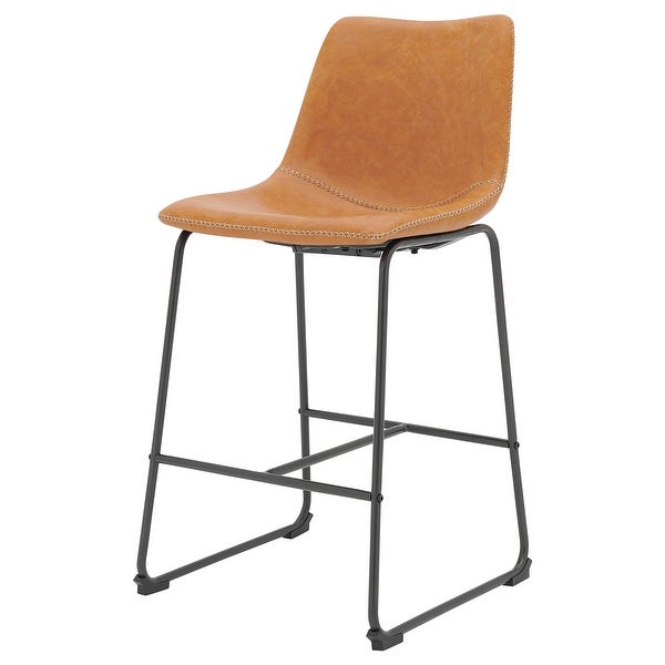 Vesta KD PU Counter Stool， (Set of 2)