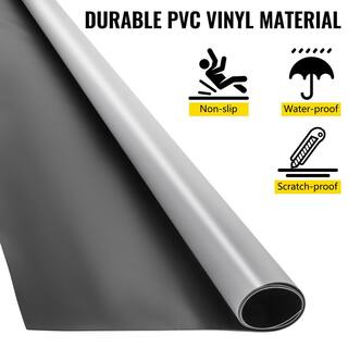 VEVOR Dance Flooring Roll 6.6 ft. x 15.7 ft. Practice Dance Floor 103.62 sq ft PVC Non-Slide Wearproof Dance FloorGreyBlack PVCDBHS2MX4.8M001V0