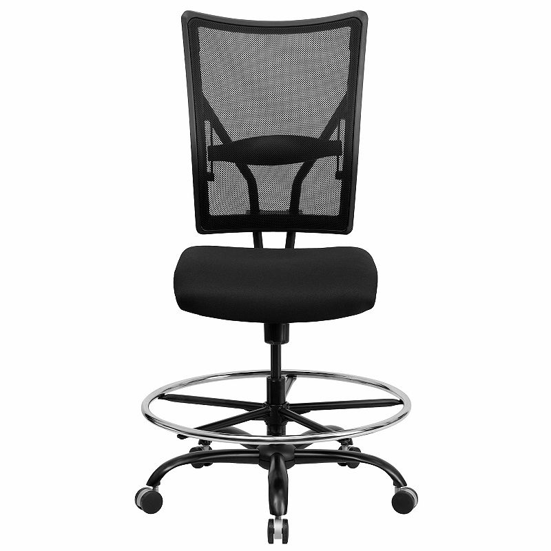 Flash Furniture Big and Tall 400 lb. Mesh Ergonomic Drafting Desk Chair