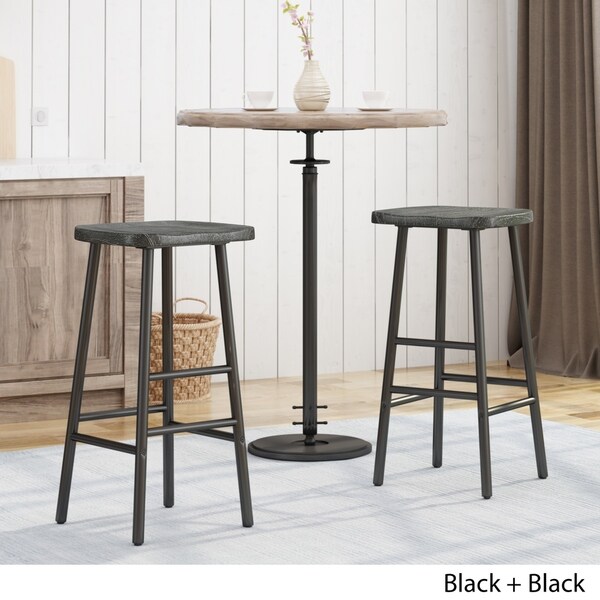 Merlyne Pine Bar Stools (Set of 2) by Christopher Knight Home