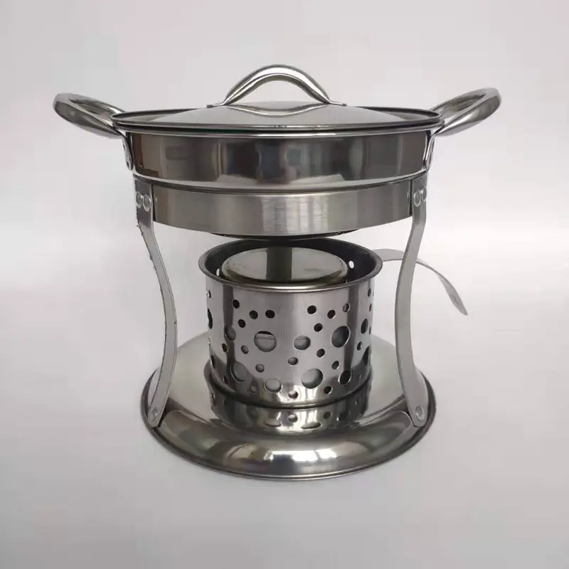 Stainless Safe Household Picnic Furnace Portable Hot Pot fuel tanks Galvanized Alcohol Solid Camping Mini alcohol Burner Stove