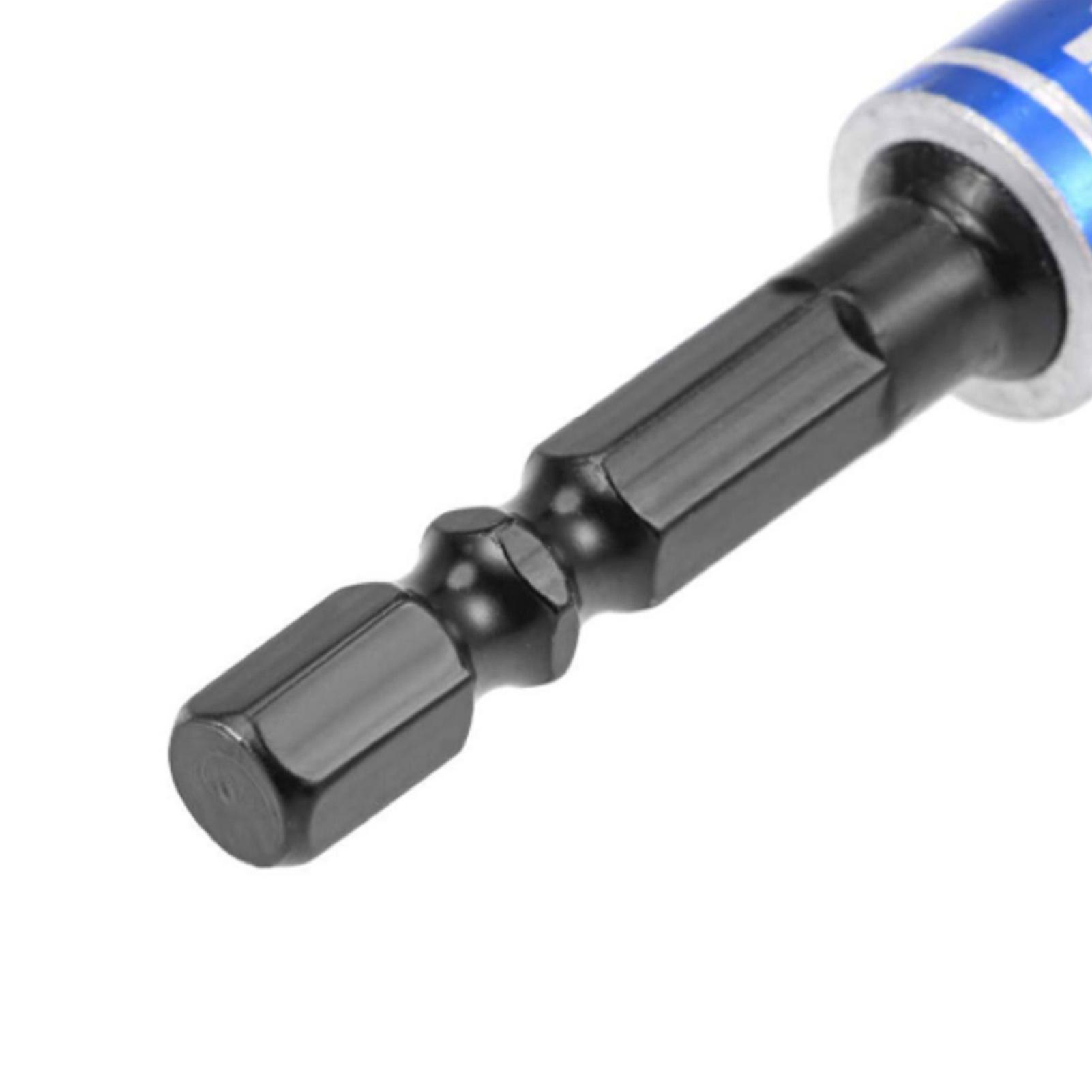 Black 3pcs Impact Grade Socket Adapter / Extension Set Turns Power Drill Into High Speed Nut Driver， 1/4-inch Hex Shank To Drive For Adapters To Use W