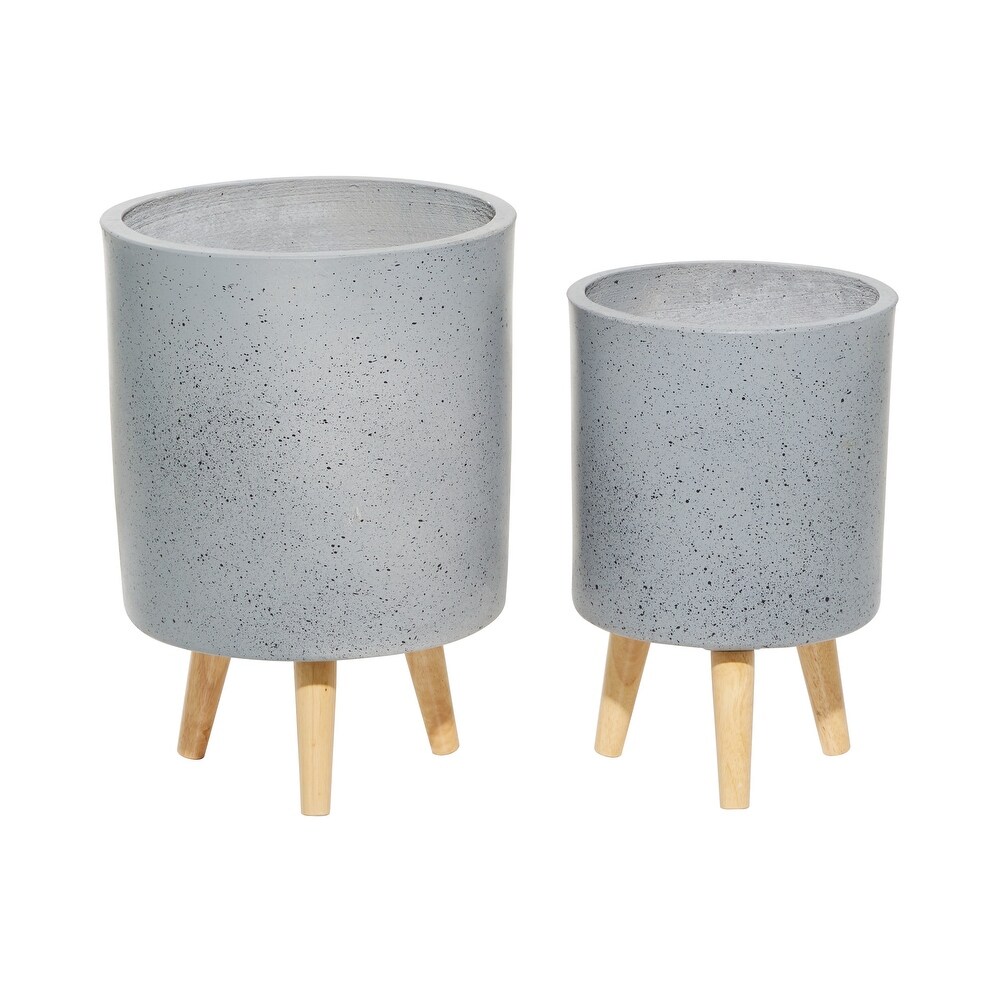 MgO Contemporary Planter (Set of 2)   10 x 10 x 15Round