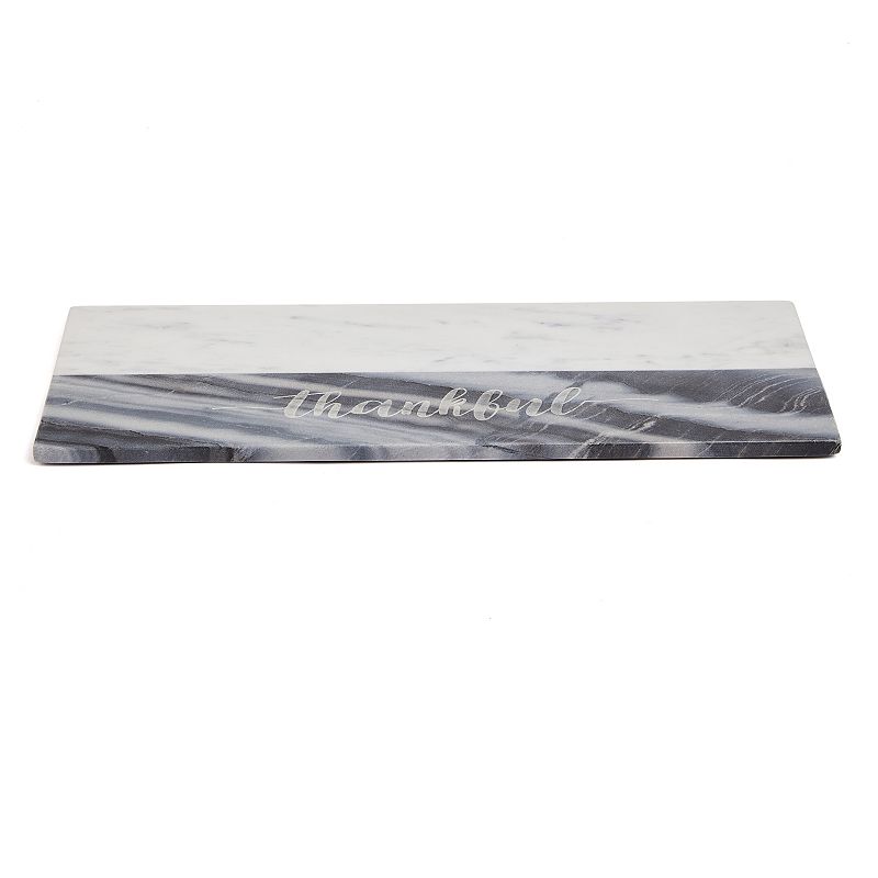 Marble Grey Thankful Charcuterie Board