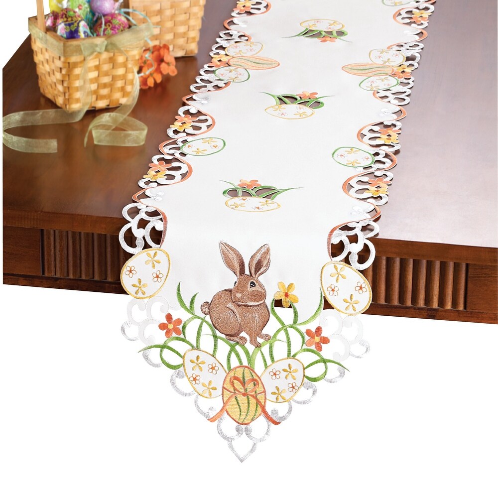 Easter Bunny and Eggs Table Linens