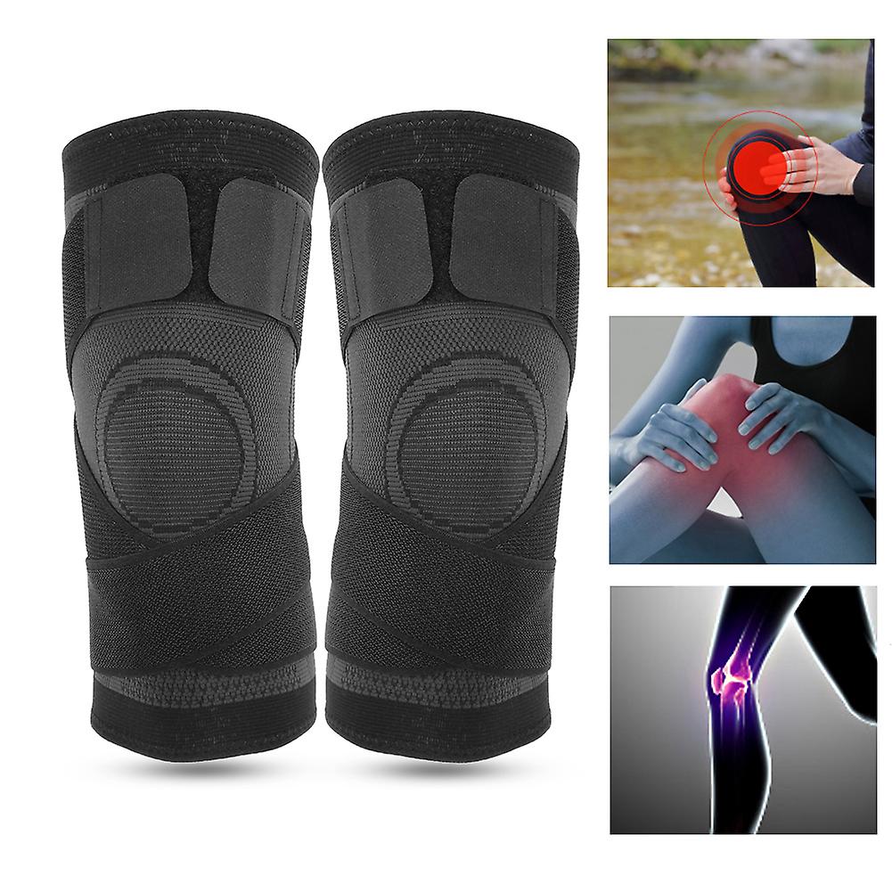 1pcs Nylon Summer Running Knitting Pressing Outdoor Sports Kneepad Basketball Cycling Breathable Knee Guard Exercise Protections