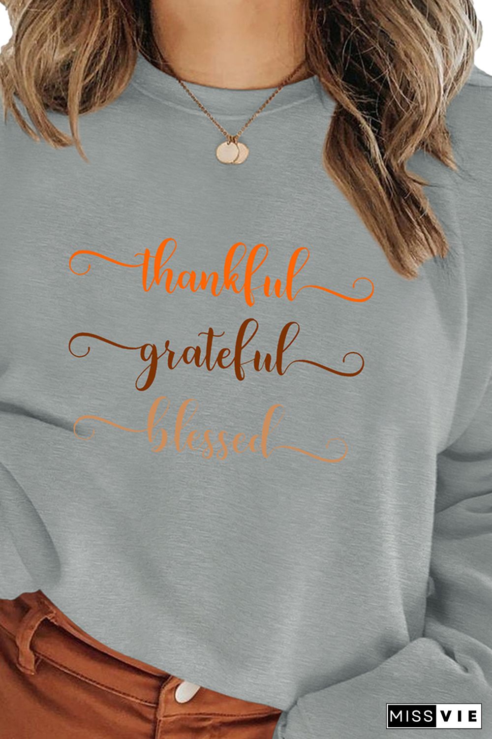 Thankful, Grateful, Blessed Sweatshirt Wholesale