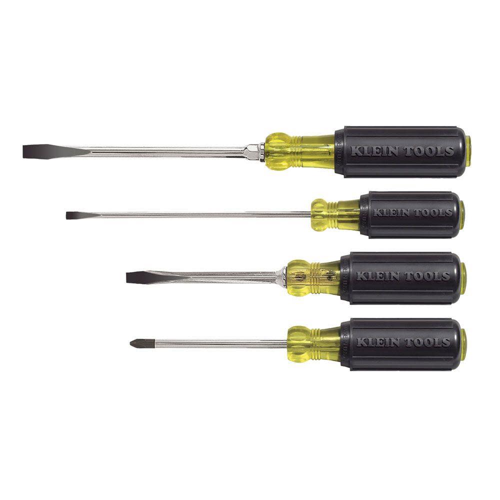 Klein Tools Cushion-Grip Screwdriver Set 4 Pc 85105 from Klein Tools