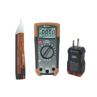 Southwire Electrical Test Kit with Full-Function Multi-Meter Non-Contact Voltage Detector and Outlet Tester 65031340