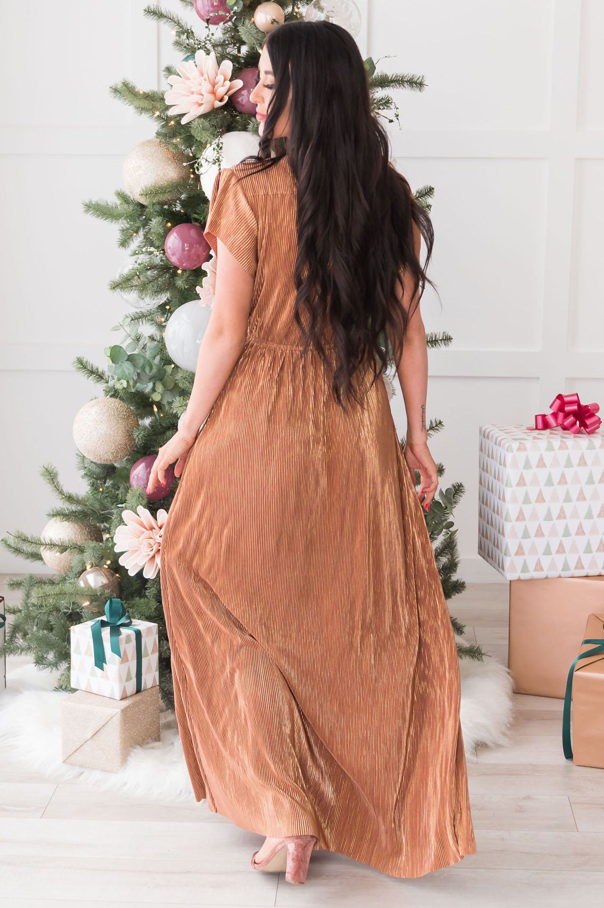 The Holiday Dream Shimmer Maxi Dress