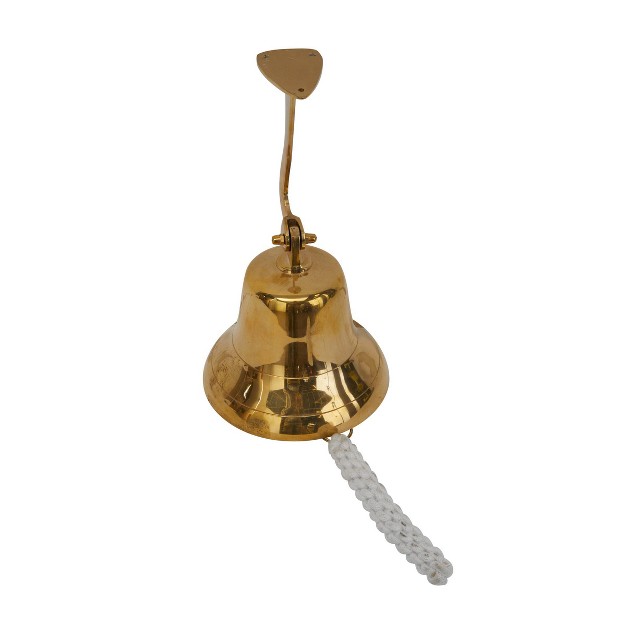 Brass Decorative Bell With Rope Detailing Olivia amp May