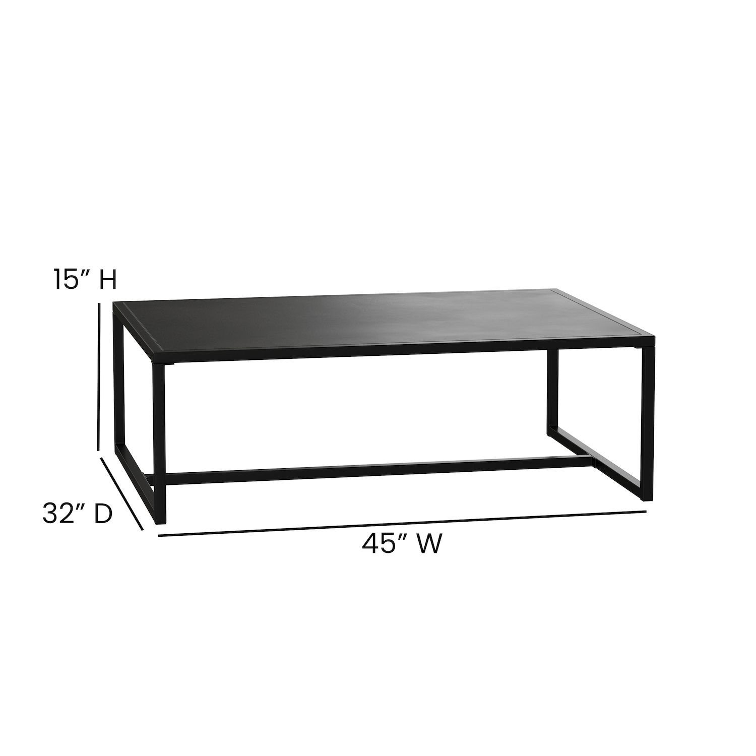 Flash Furniture Outdoor Patio Coffee Table