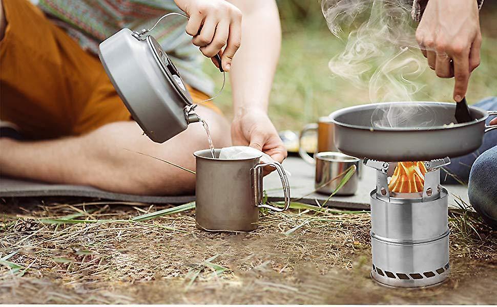 Outdoor Mini Stainless Steel Folding Wood Stove Wood Stove Portable Bbq Camping Stove