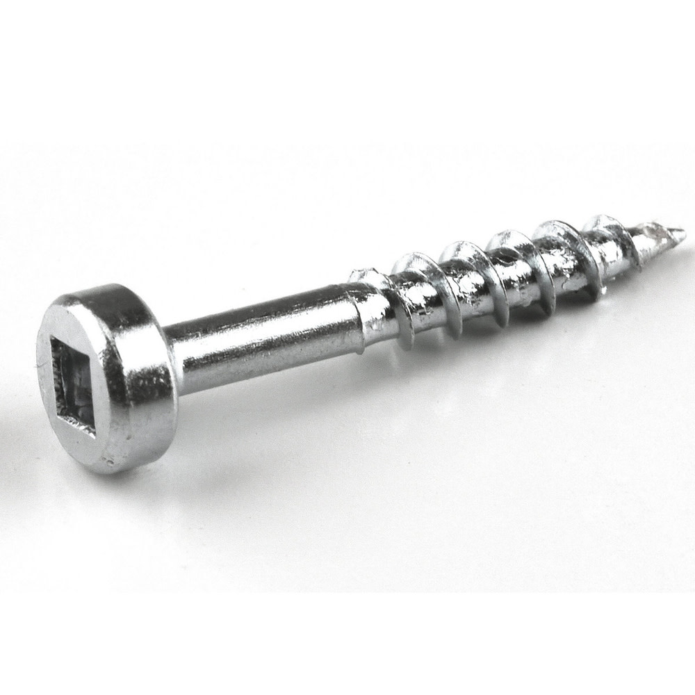 1 #7 Coarse Pan-Head Zinc Pocket Screw ; 1200ct ;