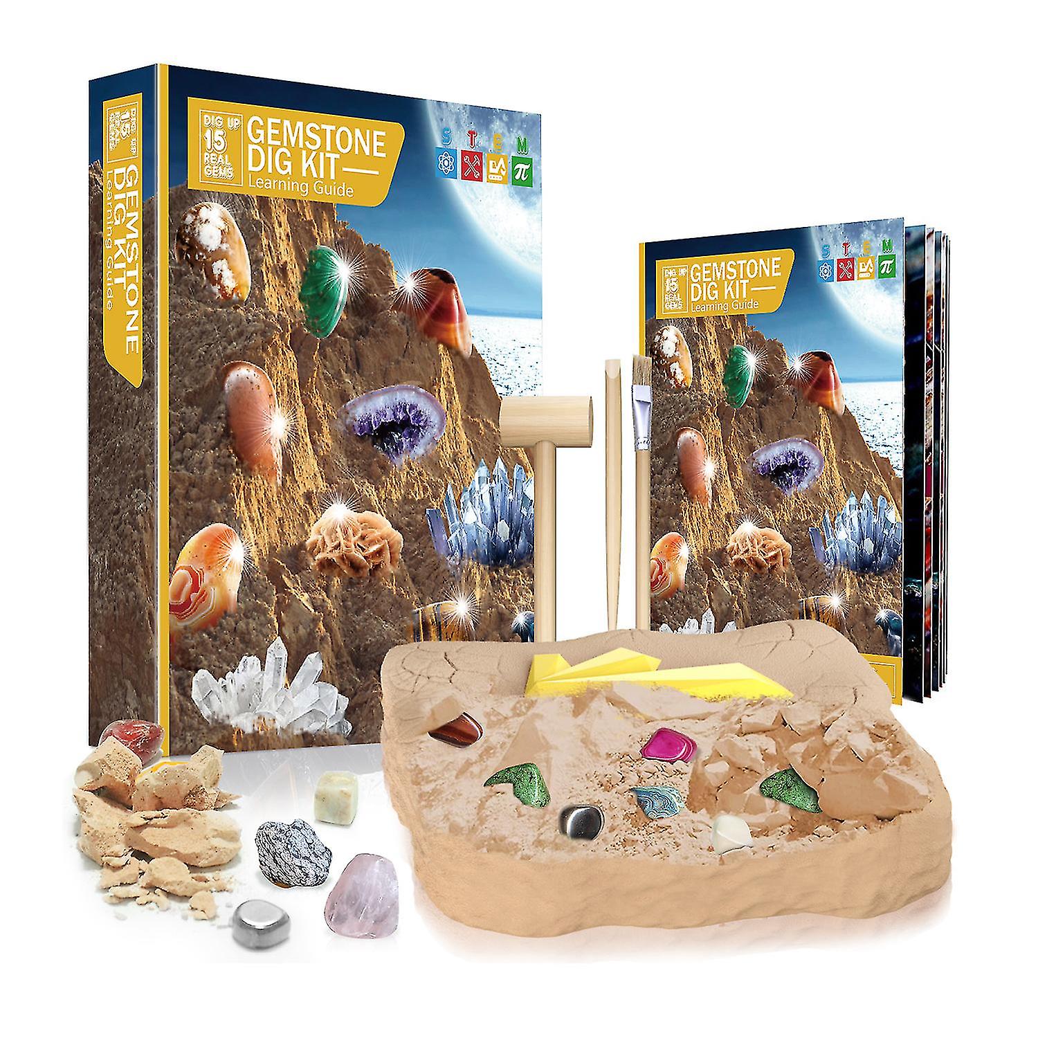 Gems Excavation And Archaeological Set Toys， Puzzle Creative Handmade Diy