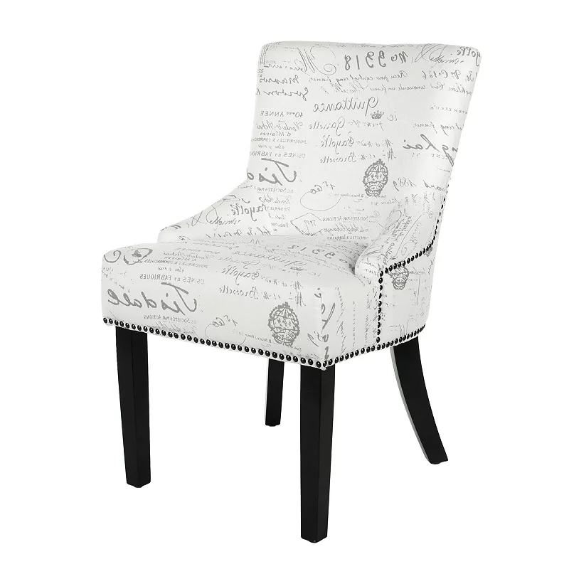 Safavieh 2-pc. Lotus White Gray Side Chair Set