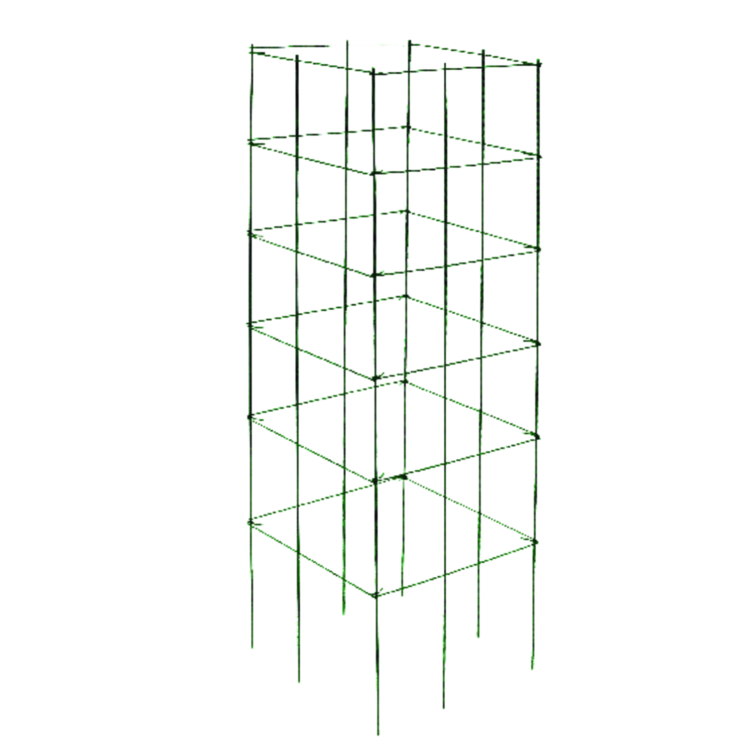 Panacea 44 in. H X 11.5 in. W Silver Steel Tomato Cage