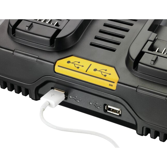 DEWALT 12/20V MAX Charging Station/Dual Charger for Jobsite (DCB102) ， Black