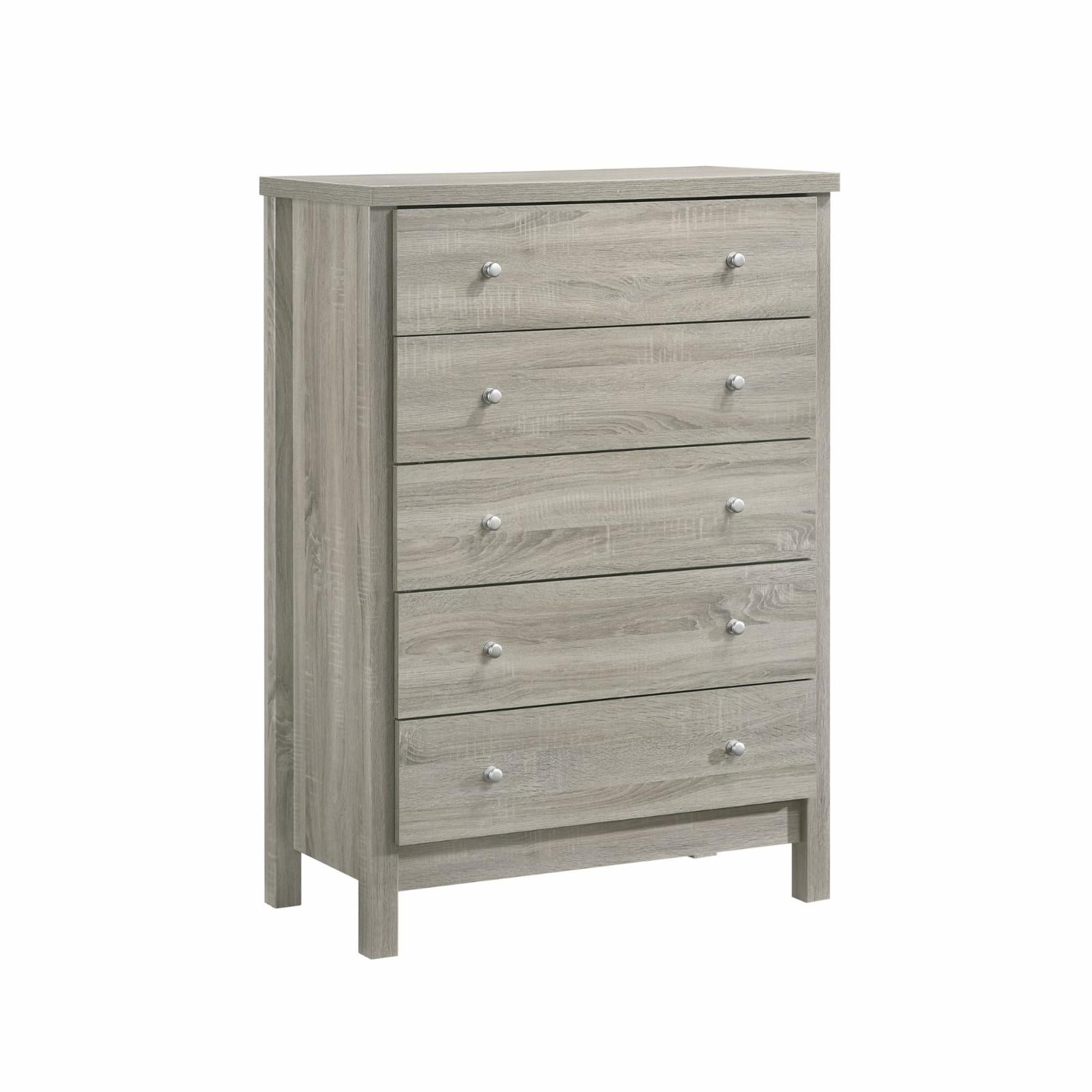 Picket House Furnishings Cian 5-Drawer Chest in Grey