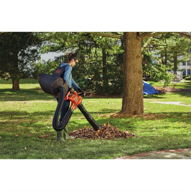 Black amp Decker Bebl7000 Vacpack 120v 240v 12 Amp Corded 3 in 1 Leaf Blower vacuum mulcher