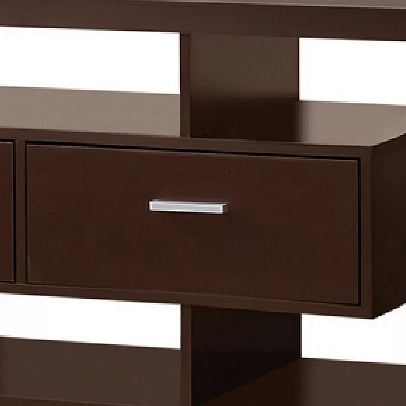 Glamorous Modern Style tv console， Brown