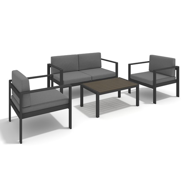 Modern Aluminum RustProof 4 Piece Sofa Set