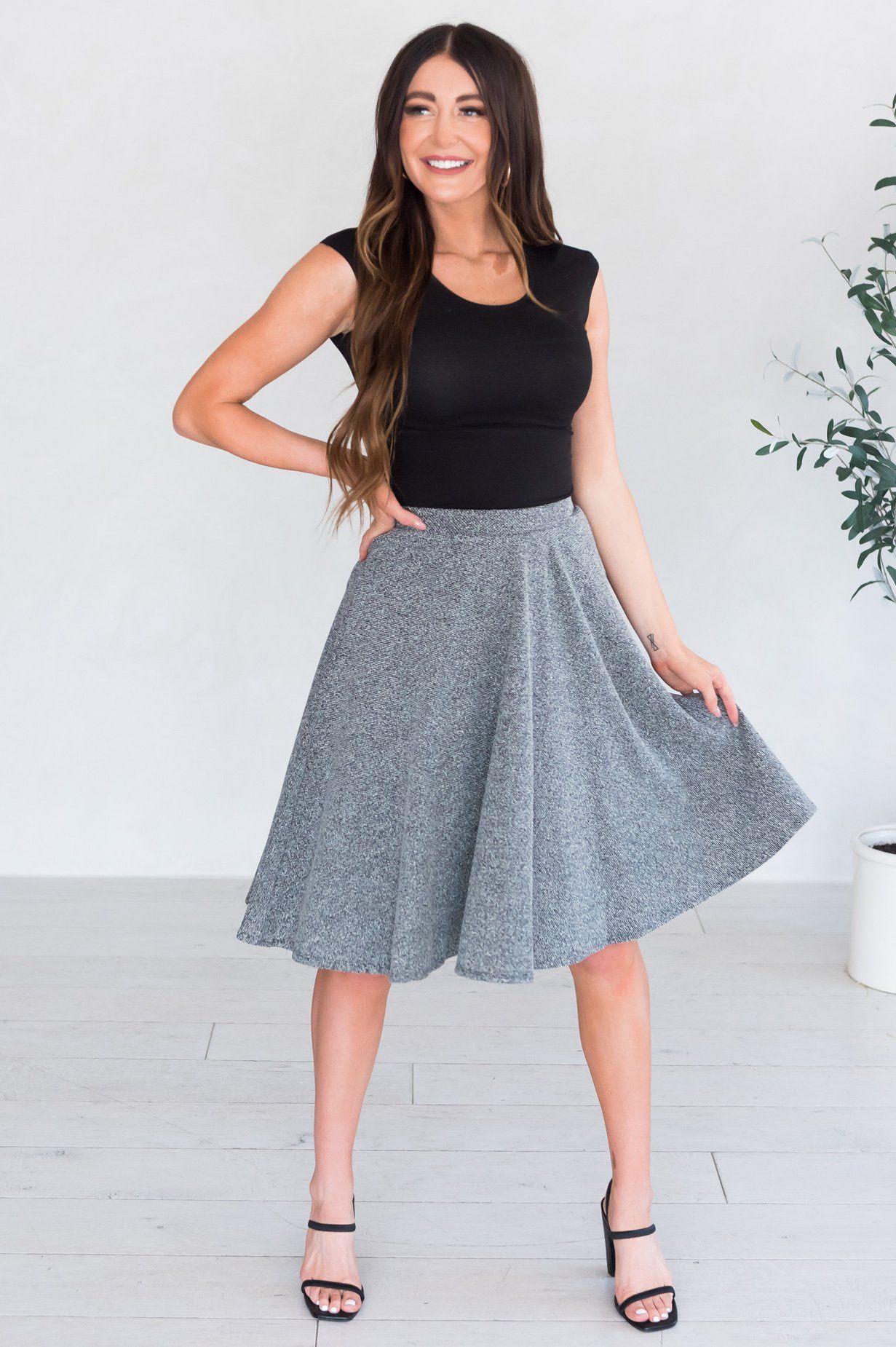 Love At First Glance Modest Circle Skirt