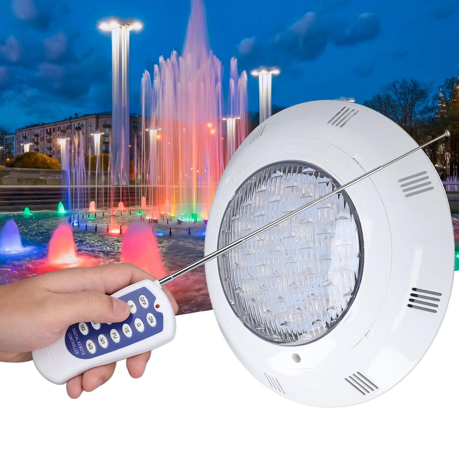 54w 18led Swimming Pool Light Rgbw Ac12v Ip68 Waterproof With Remote Control